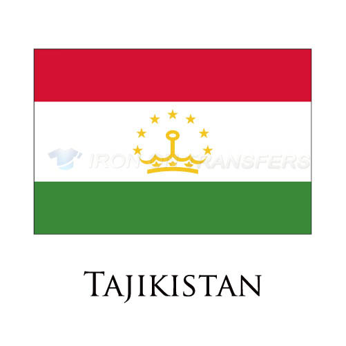 Tajikistan flag Iron-on Stickers (Heat Transfers)NO.1995